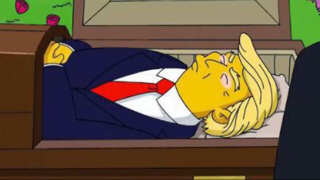 The-Simpsons- trump death